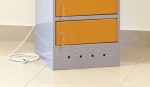 Laptopschrank, Laptop Fächerschrank, Notebook Schliessfachschrank mit Ladefunktion, 10 Fächer