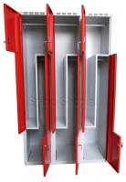 Z Spind, 6 türig, 900 mm Breite