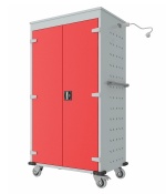 Laptopwagen, Notebookwagen, Notebook Fächerschrank, Laptop Schließfachschrank mit Ladefunktion,  26 Fächer